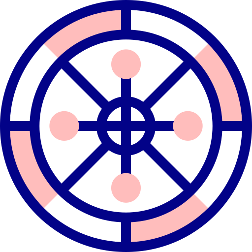 ルーレット Detailed Mixed Lineal color icon