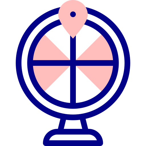 ruota della fortuna Detailed Mixed Lineal color icona