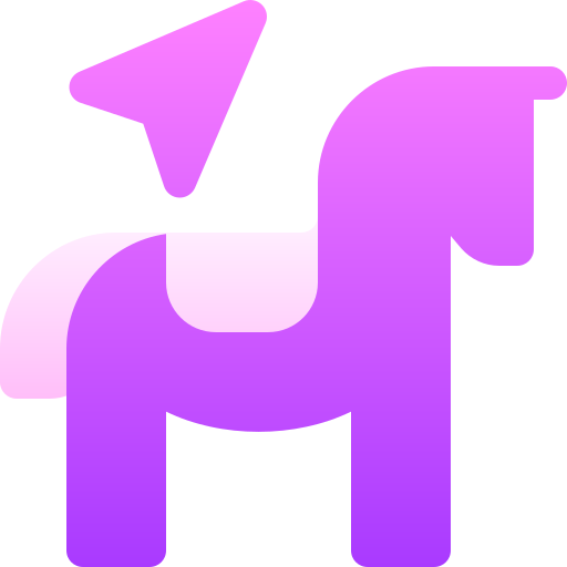 paard Basic Gradient Gradient icoon