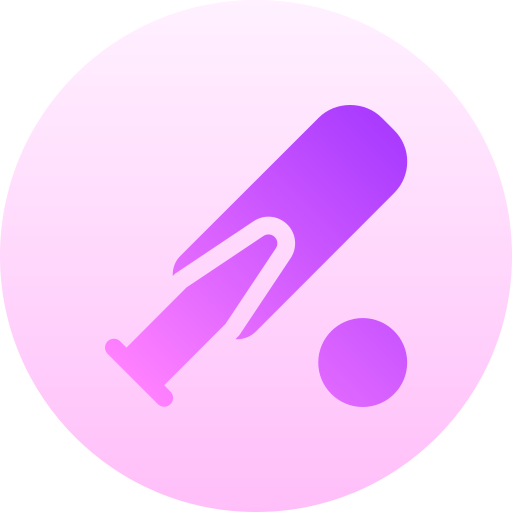クリケット Basic Gradient Circular icon