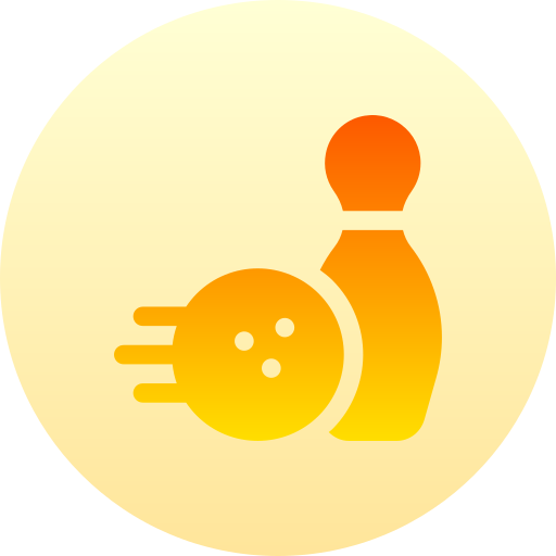 Bowling Basic Gradient Circular icon