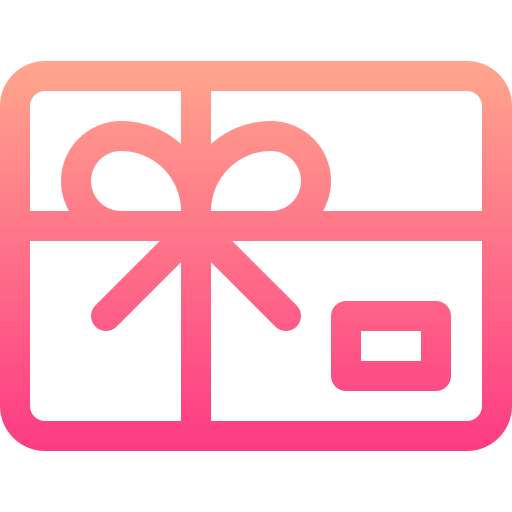 Gift Basic Gradient Lineal color icon