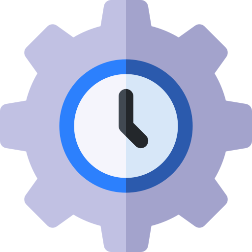 時間 Basic Rounded Flat icon