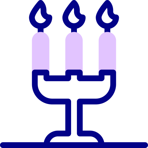 Candles Detailed Mixed Lineal color icon