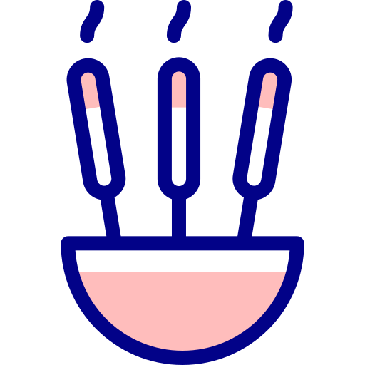 kadzidło Detailed Mixed Lineal color ikona