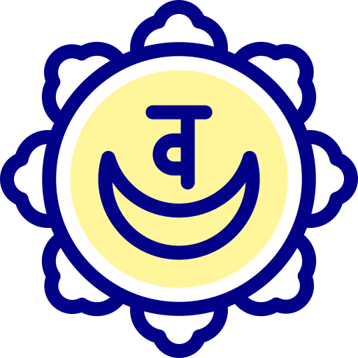 svadhishthana Detailed Mixed Lineal color icono