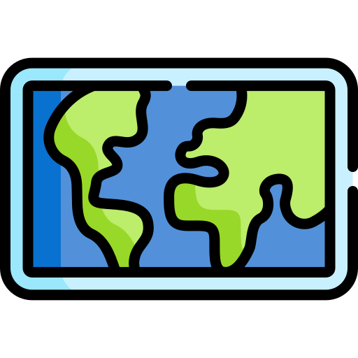 Карта мира Special Lineal color иконка