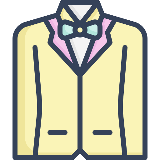 Wedding suit Generic Outline Color icon