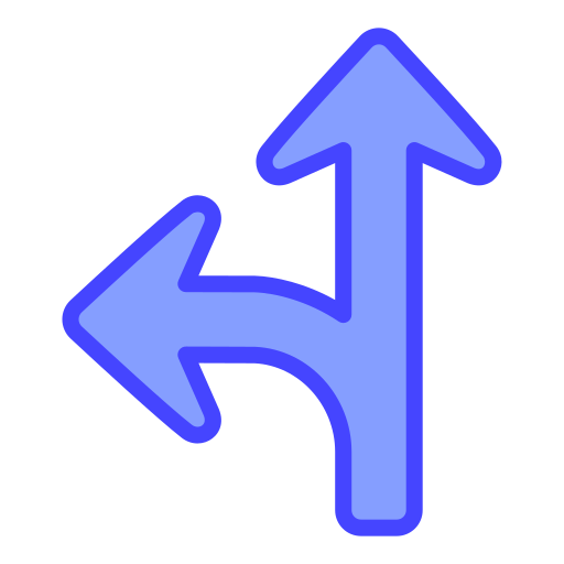 나뉘다 Generic Blue icon