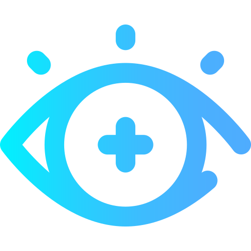 Eye test Super Basic Omission Gradient icon
