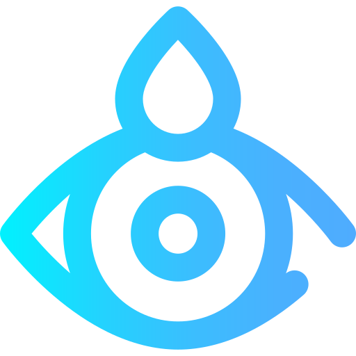 Eye drop Super Basic Omission Gradient icon