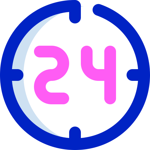 24 horas Super Basic Orbit Color Ícone