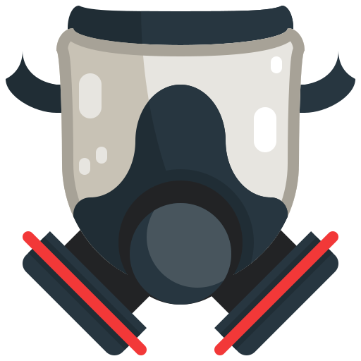 gasmasker Justicon Flat icoon