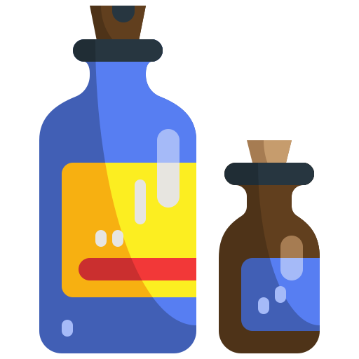 botella Justicon Flat icono