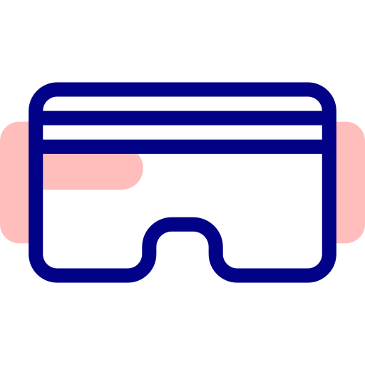 Smart glasses Detailed Mixed Lineal color icon