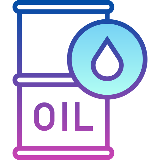 기름 Detailed bright Gradient icon