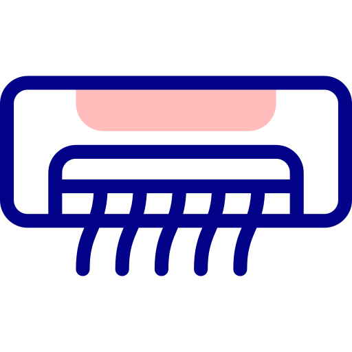 에어컨 Detailed Mixed Lineal color icon