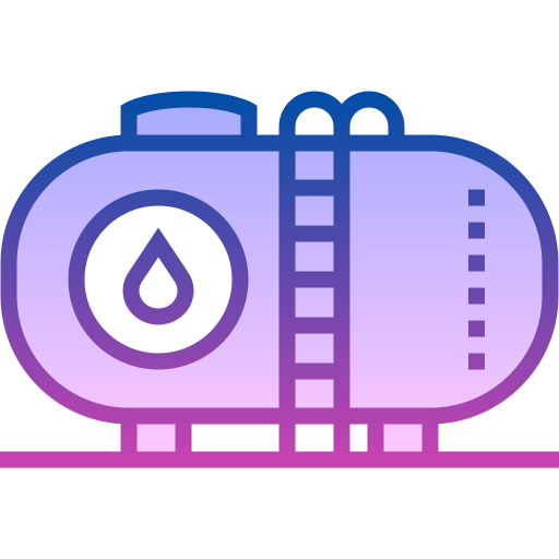 Oil tank Detailed bright Gradient icon