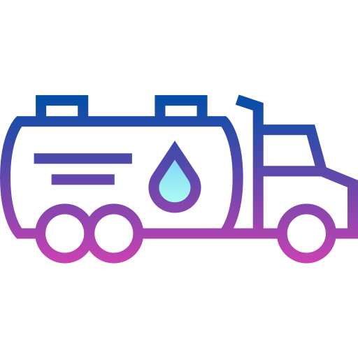 Fuel truck Detailed bright Gradient icon