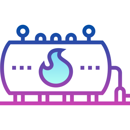deposito di gas Detailed bright Gradient icona