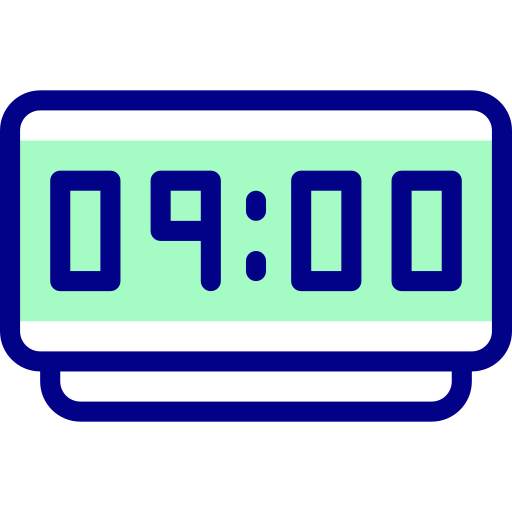 digitaluhr Detailed Mixed Lineal color icon