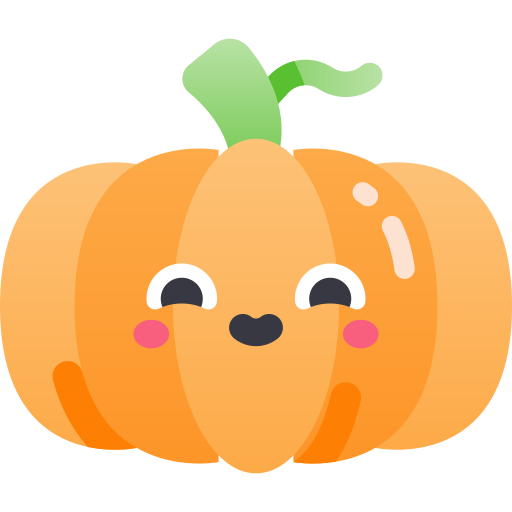 かぼちゃ Kawaii Star Gradient icon