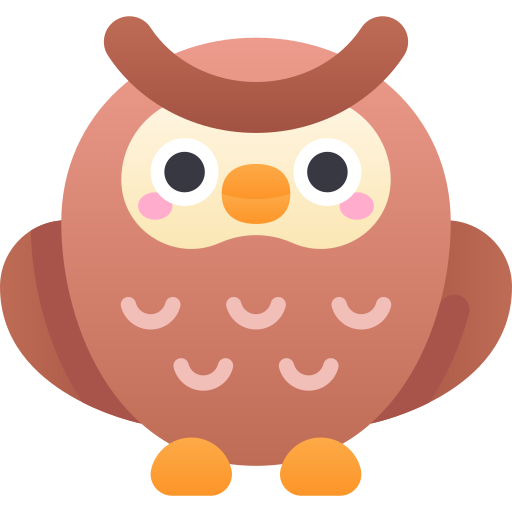 Owl Kawaii Star Gradient icon