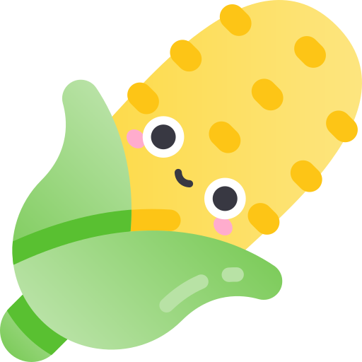 Corn Kawaii Star Gradient icon