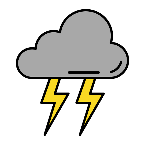 Thunder Generic Outline Color icon