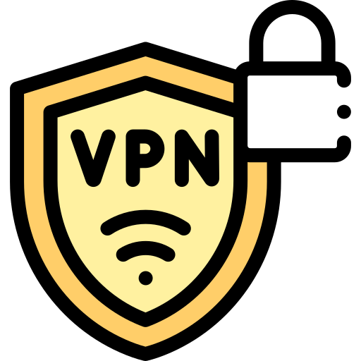 vpn Detailed Rounded Lineal color icoon