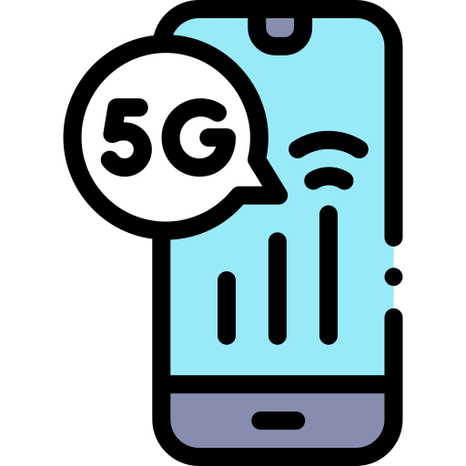 5g Detailed Rounded Lineal color Icône
