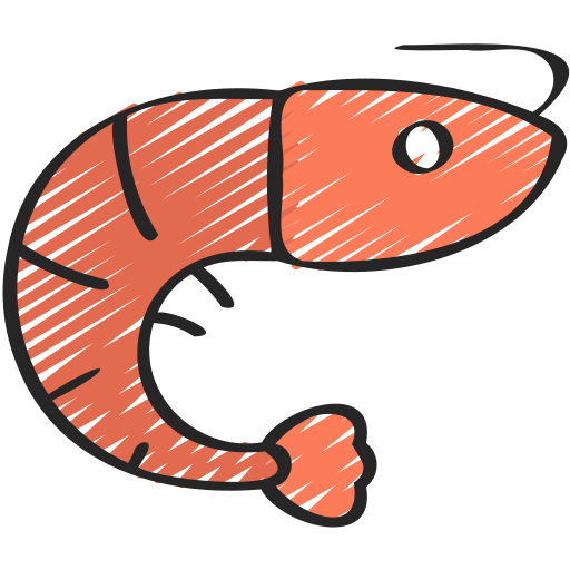 camarão Juicy Fish Sketchy Ícone
