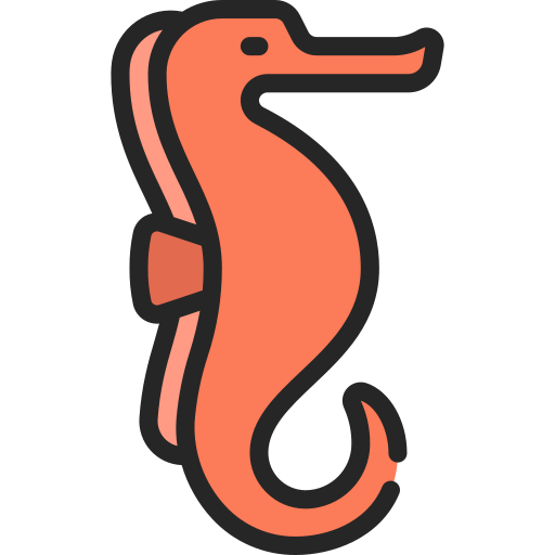 caballo de mar Juicy Fish Soft-fill icono