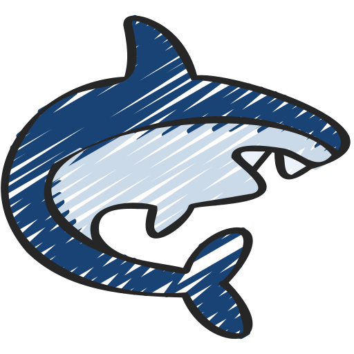 tubarão Juicy Fish Sketchy Ícone