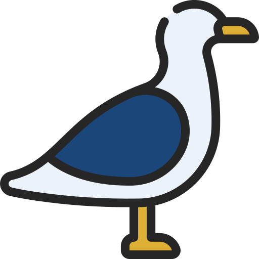 Seagull Juicy Fish Soft-fill icon