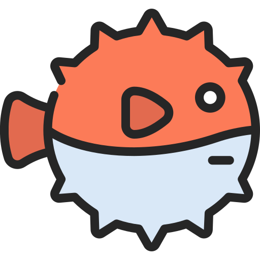 pez globo Juicy Fish Soft-fill icono