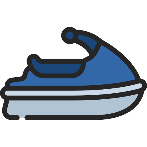 Jet ski Juicy Fish Soft-fill icon
