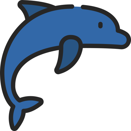 Dolphin Juicy Fish Soft-fill icon