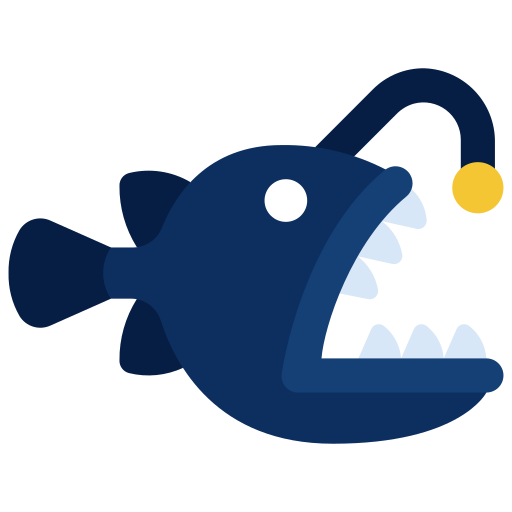 Anglerfish Juicy Fish Flat icon