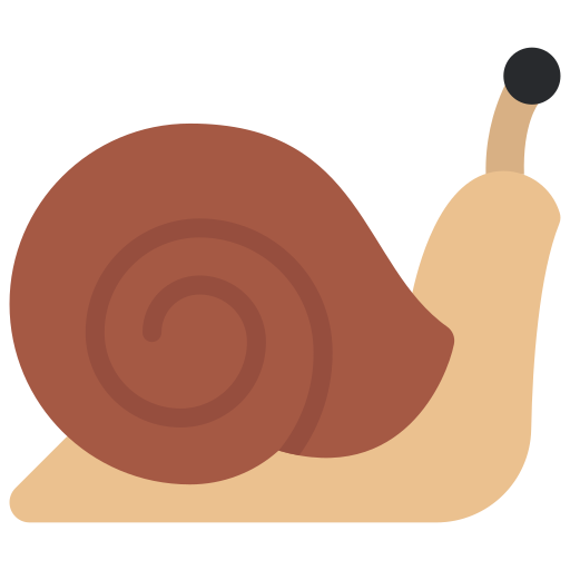 Snail Juicy Fish Flat icon