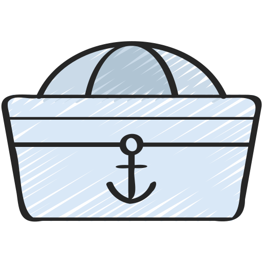 sombrero marinero Juicy Fish Sketchy icono