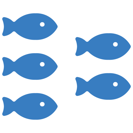 Shoal Juicy Fish Flat icon