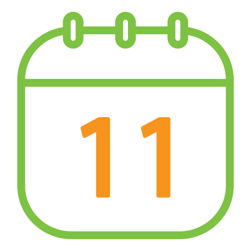 Calendar date Generic Outline Color icon