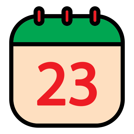 kalender datum Generic Outline Color icoon