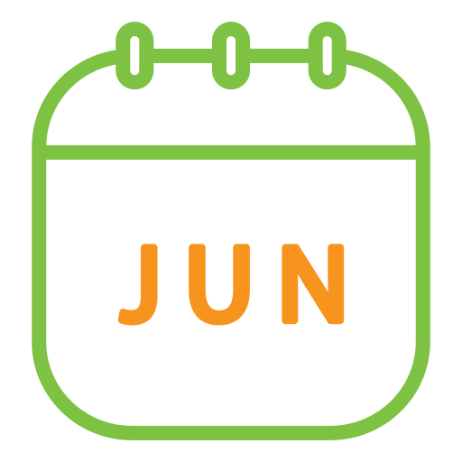 六月 Generic Outline Color icon