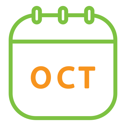 October Generic Outline Color icon