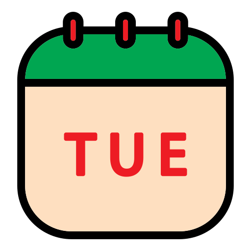 Tuesday Generic Outline Color icon