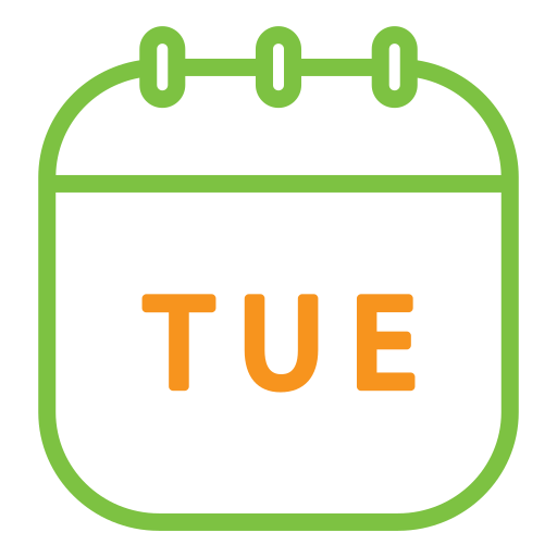 Tuesday Generic Outline Color icon