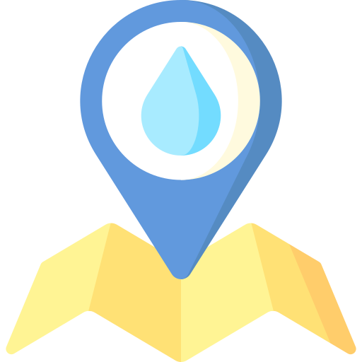 Rainfall geographic distribution Special Flat icon