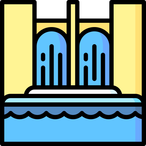 hidroelectricidad Special Lineal color icono